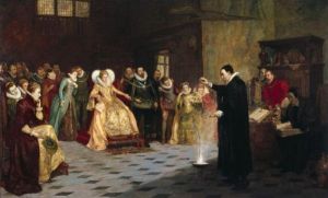 John Dee Demonstrating an Experiment at Court - Artist Unknown