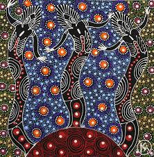 Dreamtime Sisters by Colleen Wallace Nungari - Australian Indigenous art