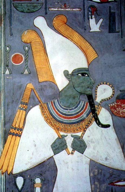 Osiris holding crook and flail 
